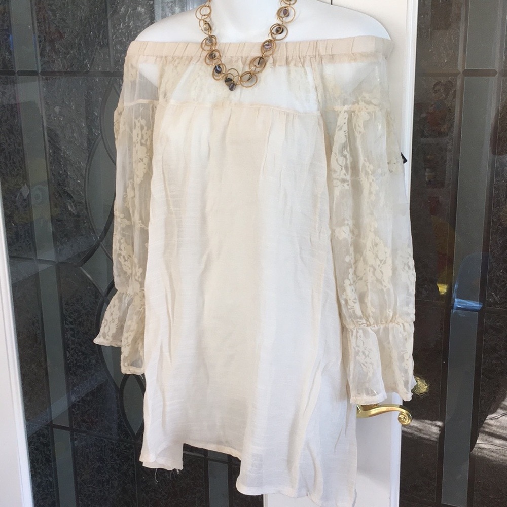 Calstyle Off Shoulder Tunic